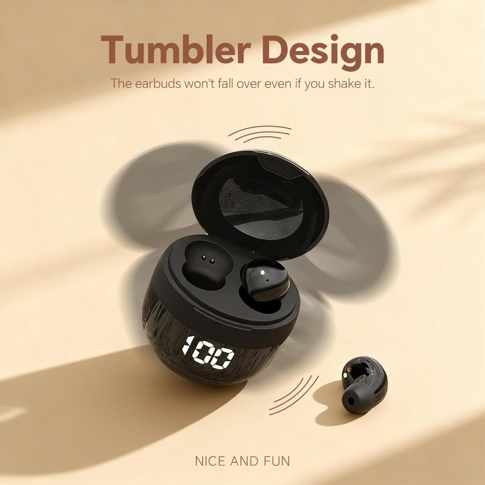 Mini Bluetooth Earbuds | Digital Display Sleep Comfort Design