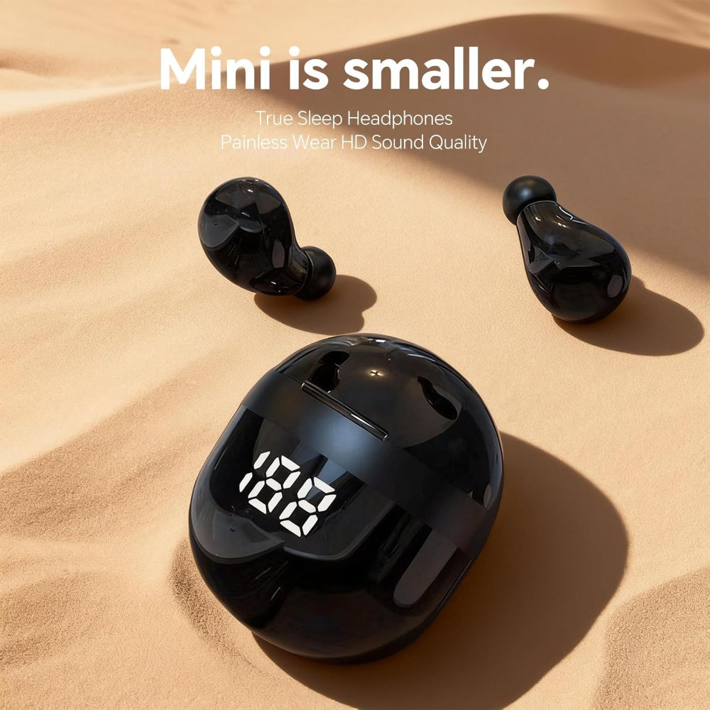 Mini Bluetooth Earbuds | Digital Display Sleep Comfort Design